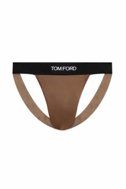 Tom Ford BROWN Jockstraps with logo