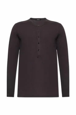 Tom Ford BROWN Long sleeve T-shirt