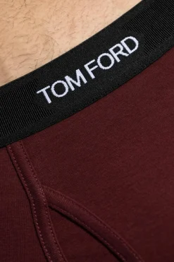 Tom Ford BURGUNDY Boxers with logo