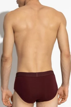 Tom Ford BURGUNDY Briefs with logo