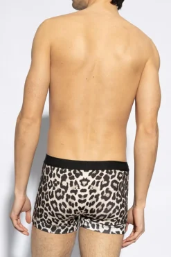 Tom Ford cream Boxers with animal pattern