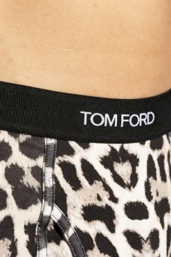 Tom Ford cream Boxers with animal pattern