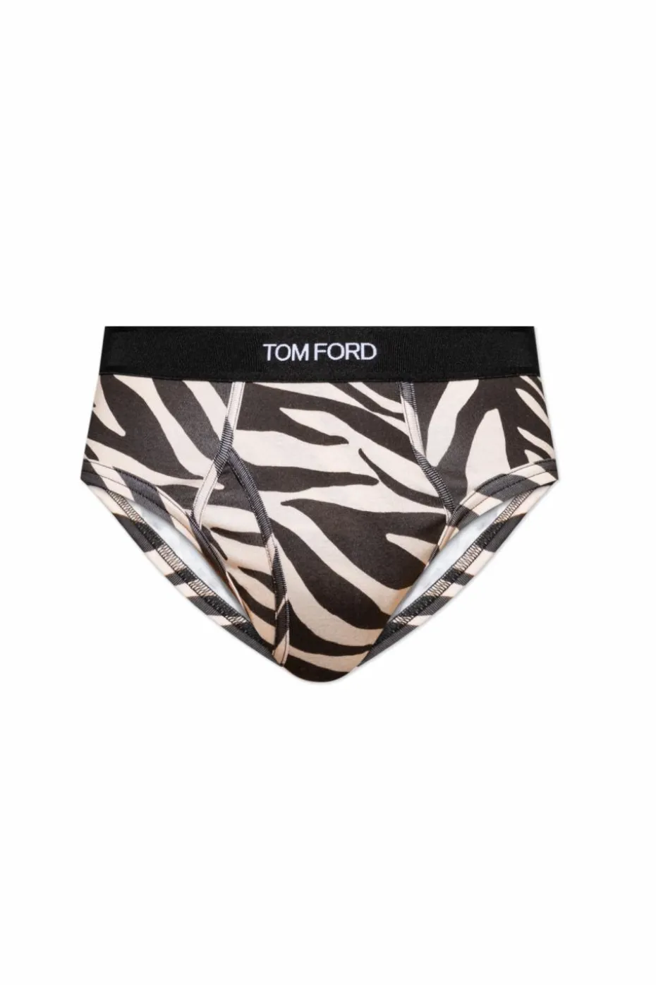 Tom Ford cream Briefs with logo