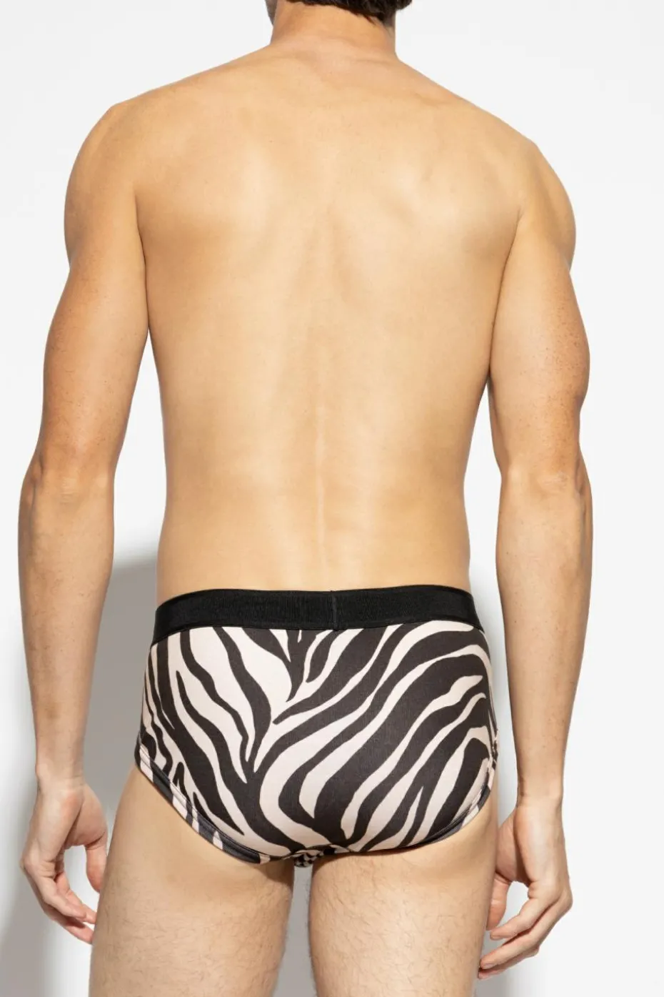 Tom Ford cream Briefs with logo