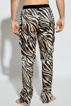 Tom Ford cream Silk lingerie trousers