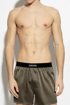 Tom Ford GREEN Silk Lingerie Shorts