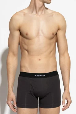 Tom Ford GREY Cotton boxers with logo
