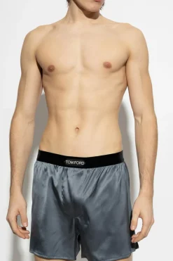 Tom Ford GREY Silk lingerie shorts