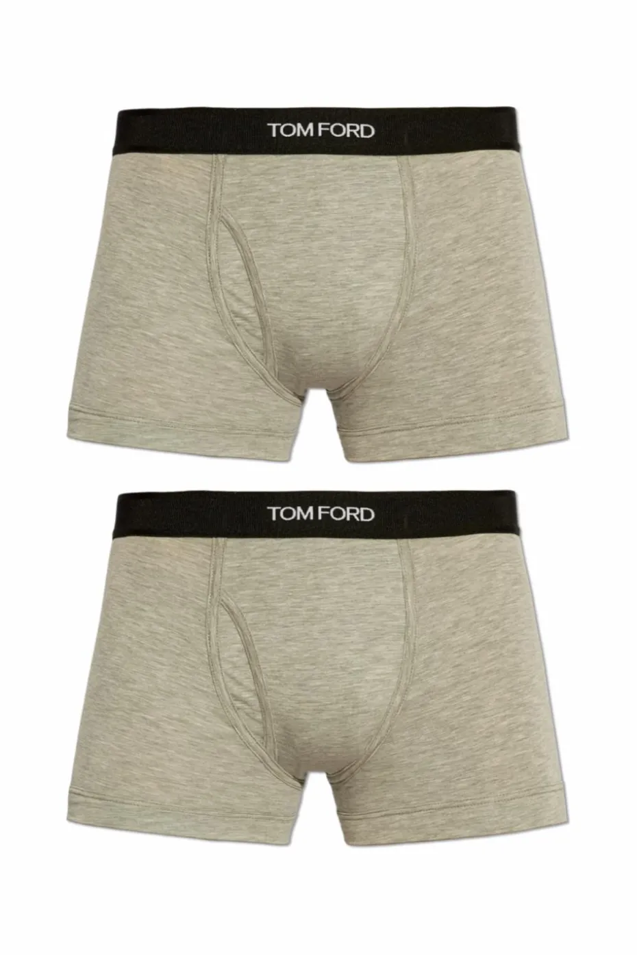 Tom Ford GREY Two-pack of boxers with logo