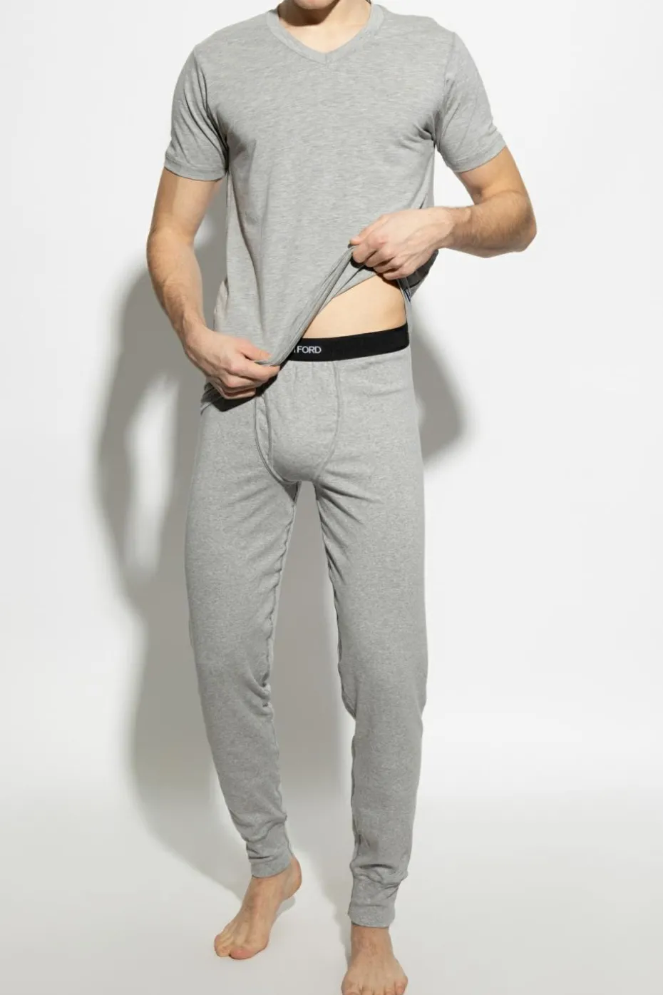 Tom Ford GREY Undershirt with V-neck