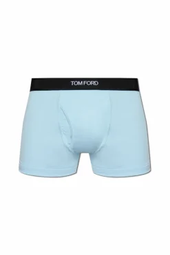 Tom Ford light blue Boxer shorts with logo