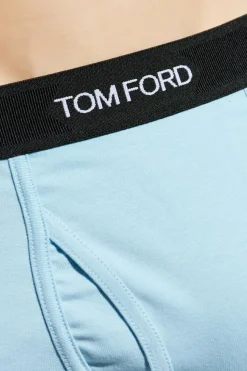 Tom Ford light blue Boxer shorts with logo