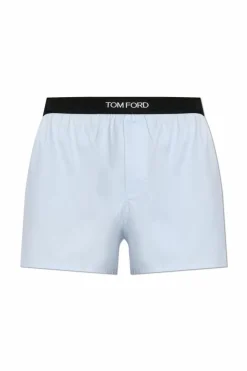 Tom Ford light blue Boxer shorts with logo