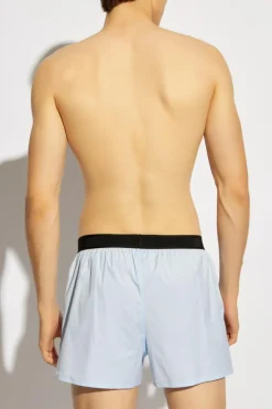 Tom Ford light blue Boxer shorts with logo