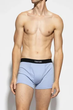 Tom Ford light blue Boxers with logo