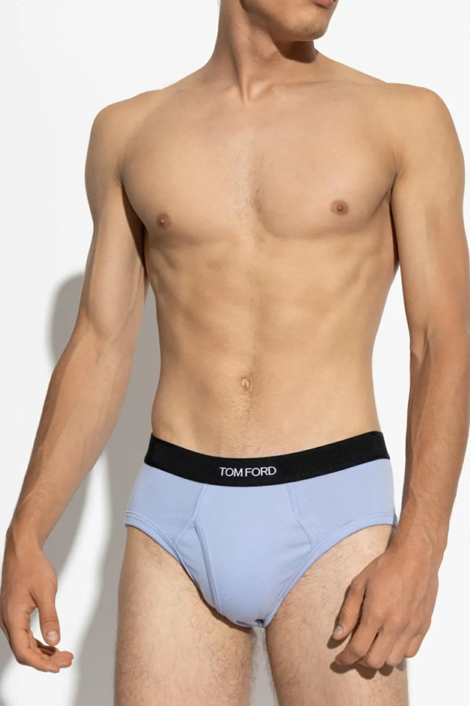 Tom Ford light blue Briefs with logo