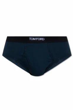 Tom Ford NAVY BLUE Briefs with logo