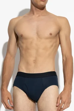 Tom Ford NAVY BLUE Briefs with logo