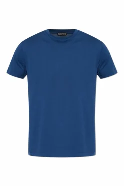 Tom Ford NAVY BLUE Cotton t-shirt