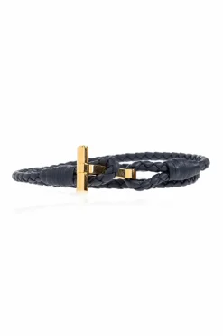 Tom Ford NAVY BLUE Leather bracelet