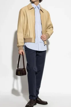 Tom Ford NAVY BLUE Pants with rolled-up legs