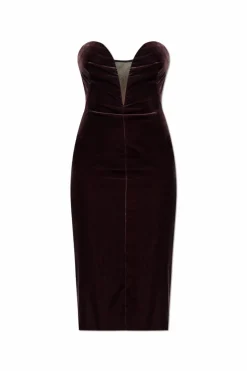 Tom Ford PURPLE Velvet corset dress
