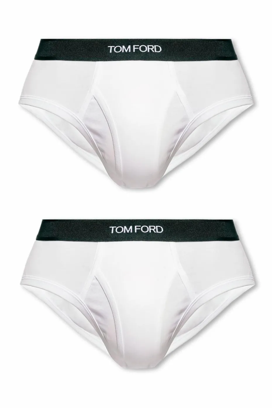 Tom Ford WHITE Branded briefs two-pack