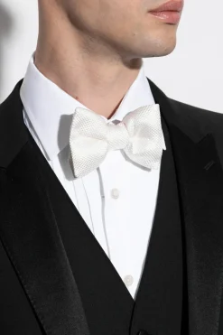 Tom Ford WHITE Silk bow tie