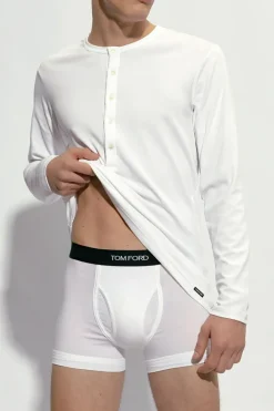 Tom Ford WHITE T-shirt with logo