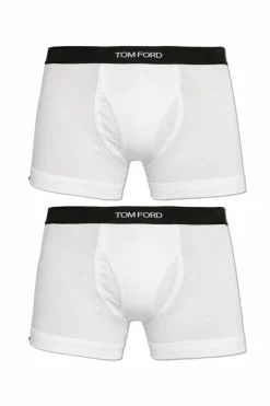 Tom Ford WHITE Two-pack of boxers with logo