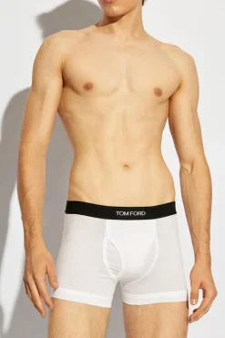 Tom Ford WHITE Two-pack of boxers with logo
