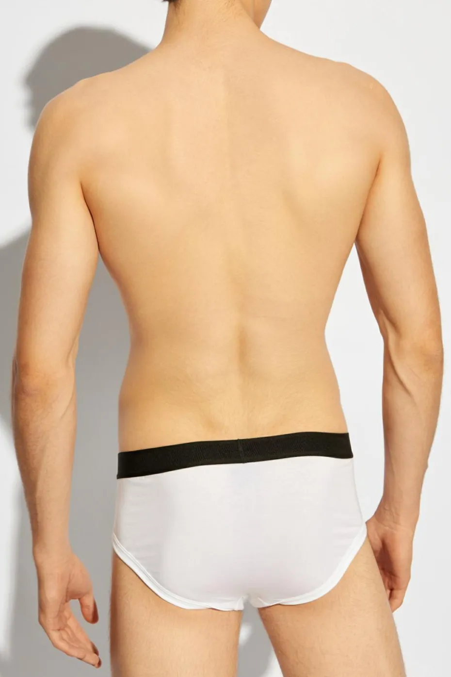 Tom Ford WHITE Two-pack of slip briefs with logo