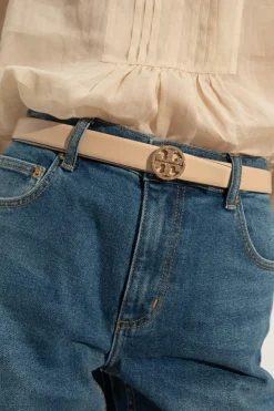 Tory Burch beige Leather belt
