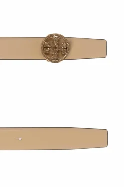 Tory Burch beige Leather belt