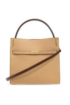 Tory Burch beige Lee Radziwill shoulder bag