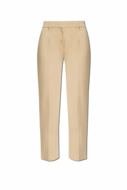 Tory Burch beige Pants with stitching on the legs