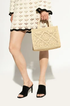 Tory Burch beige Shopper bag 'T Monogram'