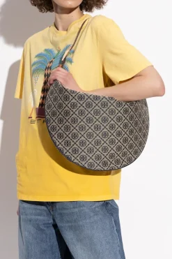 Tory Burch beige Shoulder bag `T Monogram`