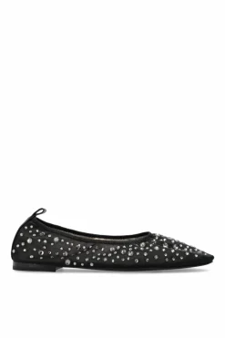 Tory Burch BLACK Ballet flats with shimmering crystals