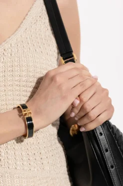 Tory Burch BLACK Bracelet with logo