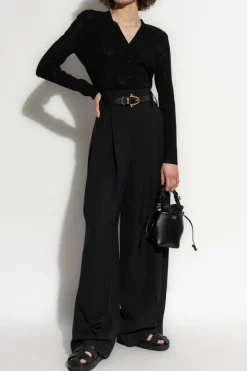 Tory Burch BLACK Cardigan with logo