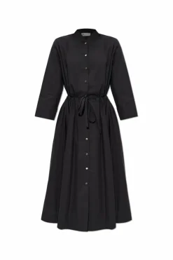 Tory Burch BLACK Cotton dress with a loose fit