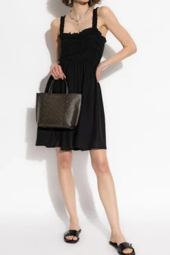 Tory Burch BLACK Draped strap dress