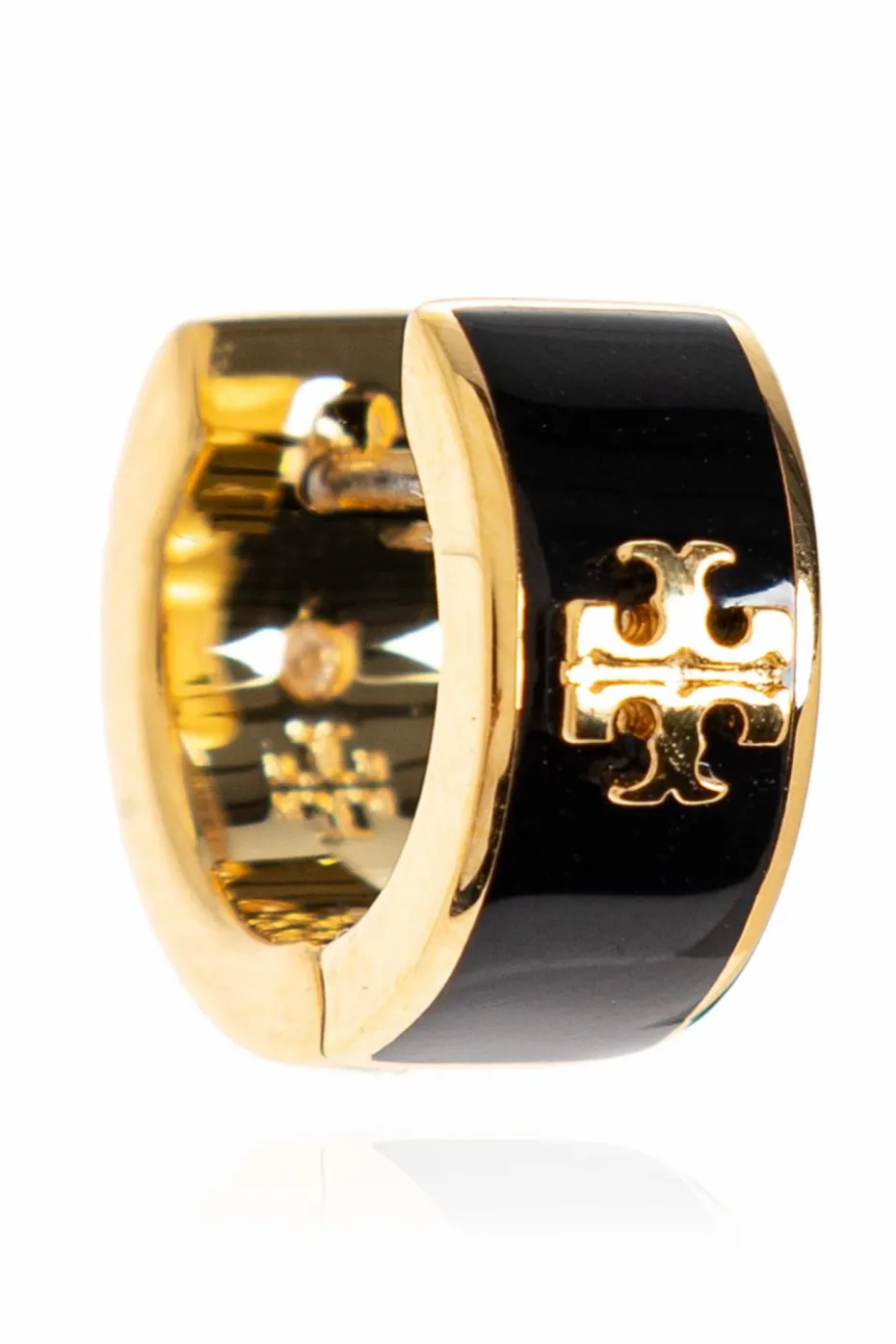 Tory Burch BLACK Earrings with logo