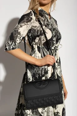 Tory Burch BLACK ‘Fleming Matte’ shoulder bag