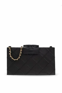 Tory Burch BLACK 'Fleming Mini' chain wallet