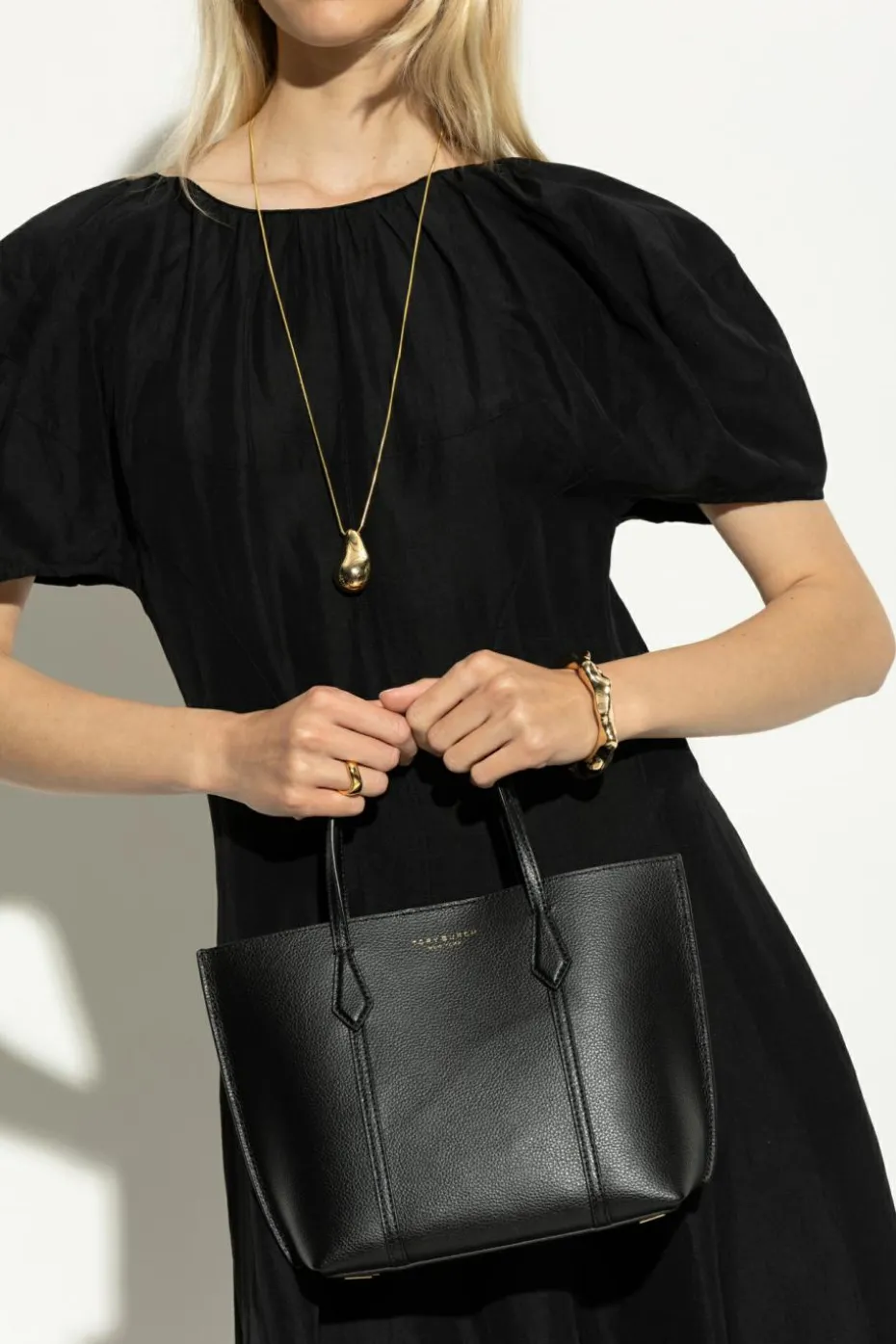 Tory Burch BLACK Handbag "Perry Small"