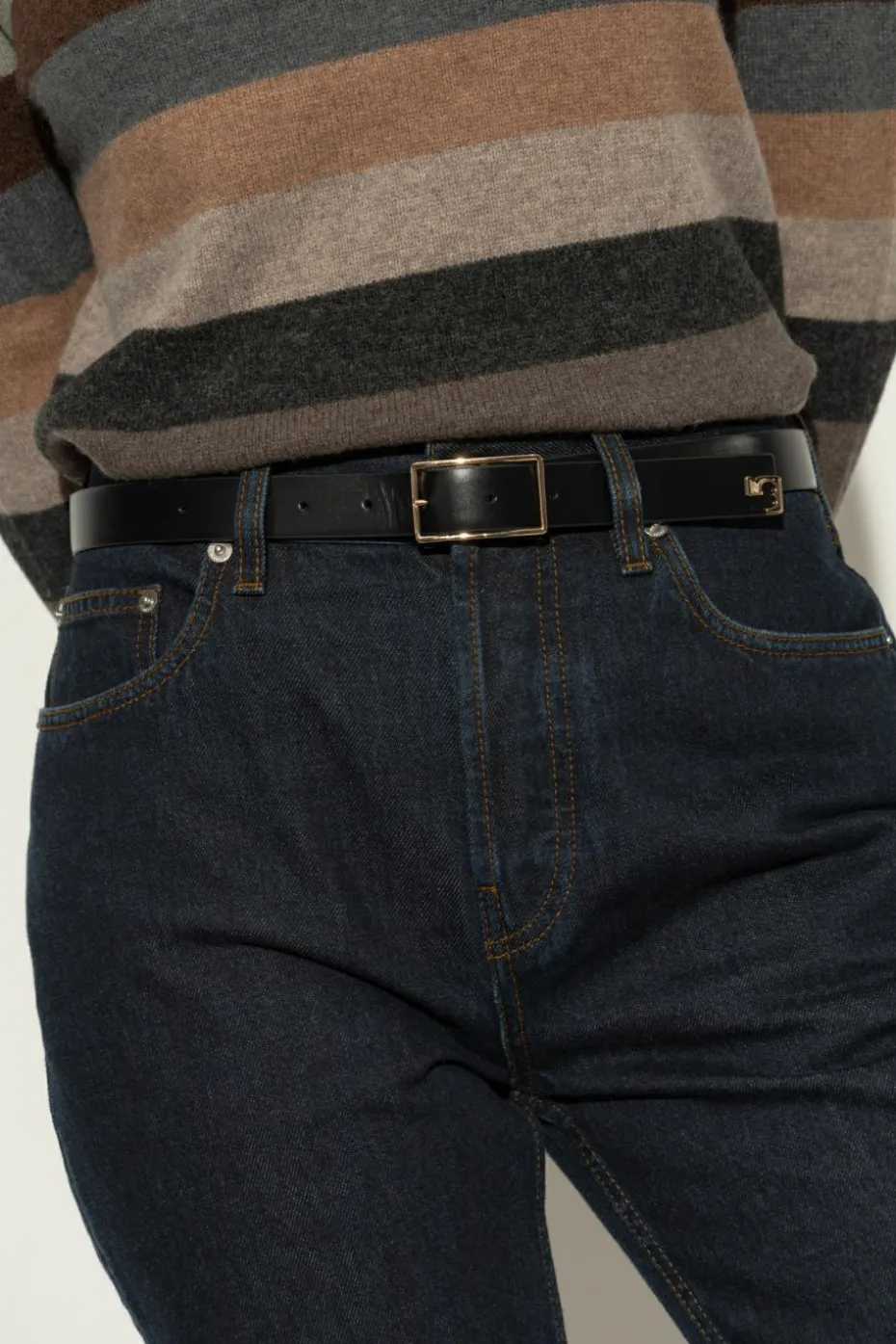 Tory Burch BLACK Leather belt