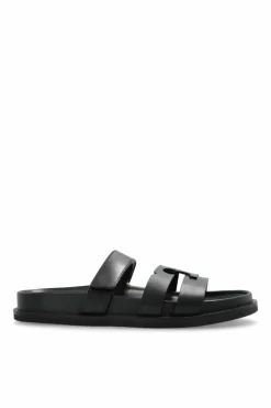 Tory Burch BLACK Leather slides Ines