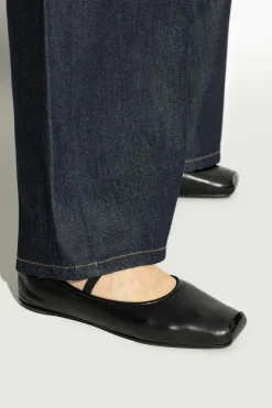 Tory Burch BLACK Leather ballet flats ‘Runway’
